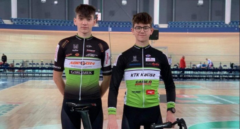 Podium dla kolarza KTK Kalisz na litewskim torze