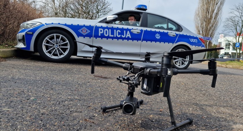 Kaliska policja prowadziła kontrole z drona. Posypały się mandaty!