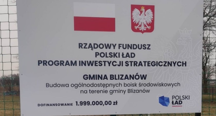 Dwa sportowe boiska przybędą w gminie Blizanów