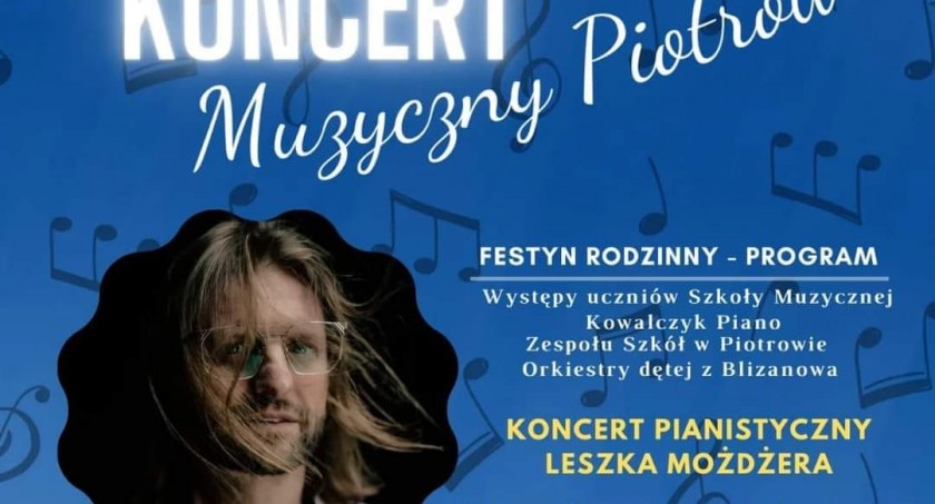 Koncert pianistyczny Leszka Możdżera na festynie w Piotrowie