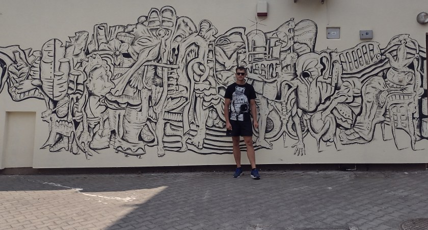 Nowy mural w Kaliszu - czarno na białym