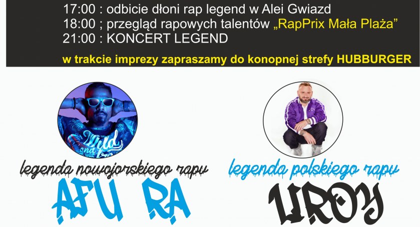 50 – lecie hip hopu na Małej Plaży w Szałe – koncert legendy nowojorskiego hip hopu i Liroya pioniera polskiego rapu
