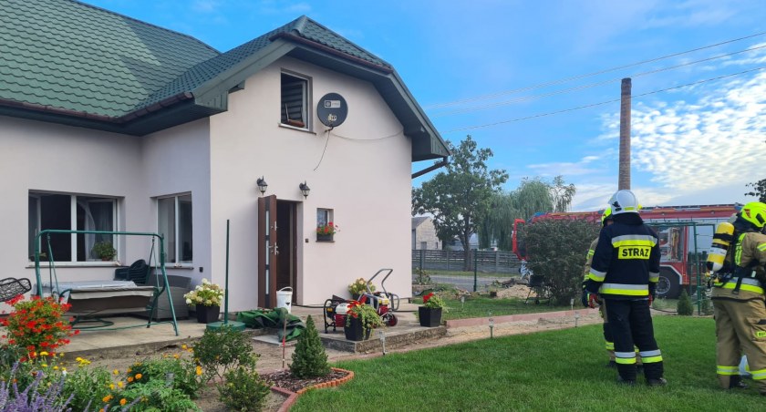 Pożar domu jednorodzinnego przy ul. Botanicznej