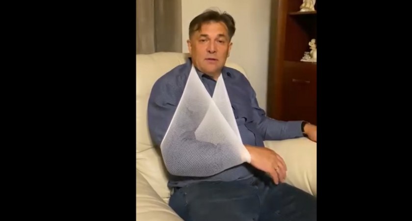 Kaliski poseł Piotr Kaleta ranny w konflikcie z podejrzewanym o niszczenie plakatów