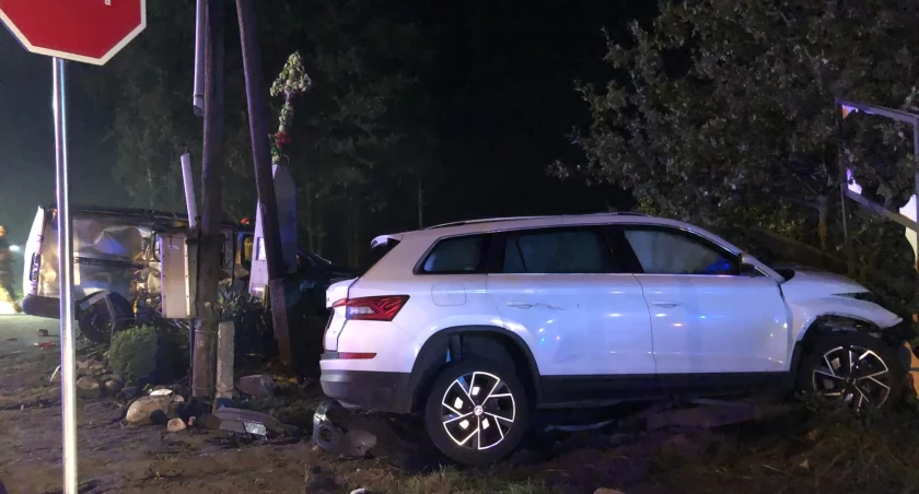 Nie zatrzymał się przed znakiem STOP. Cztery osoby w szpitalu