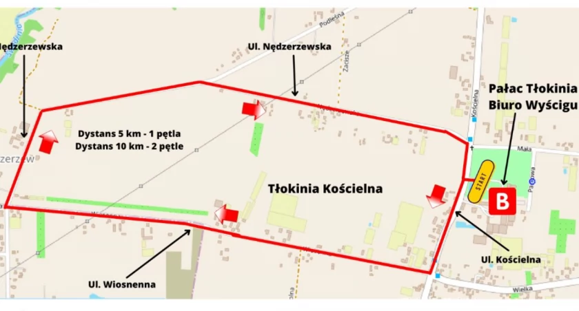 Bieg Chrystowskich w Tłokini Kościelnej. Utrudnienia w ruchu kołowym