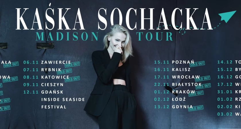 Madison Tour Kaśki Sochackiej w Kaliszu. Trasa obejmie 27 imprez w 22 miastach