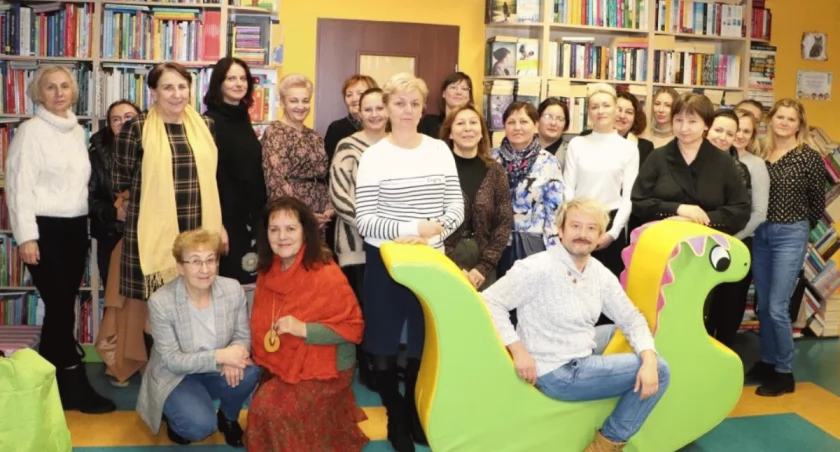Bibliotekarze z powiatu kaliskiego w Jankowie Pierwszym