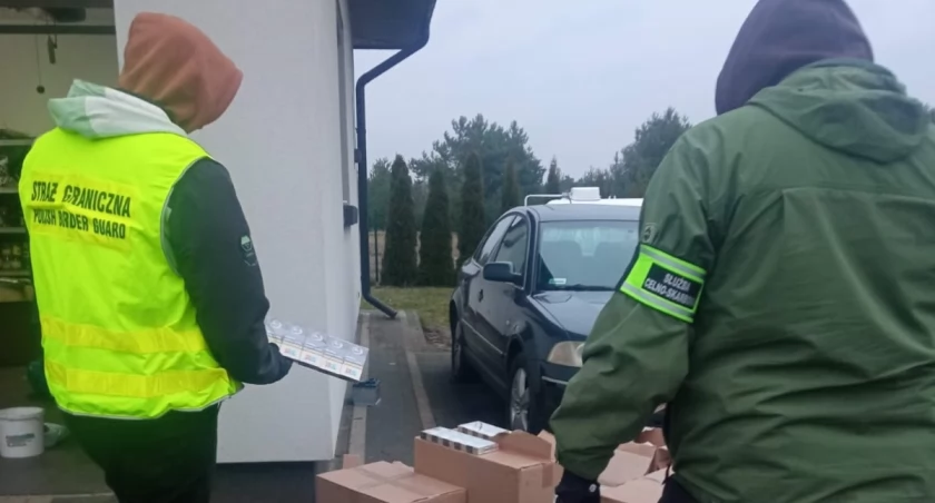 Kontrabanda na prywatnej posesji. Wspólna akcja kaliskich pograniczników i KAS
