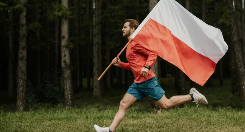 Bieg z flagą