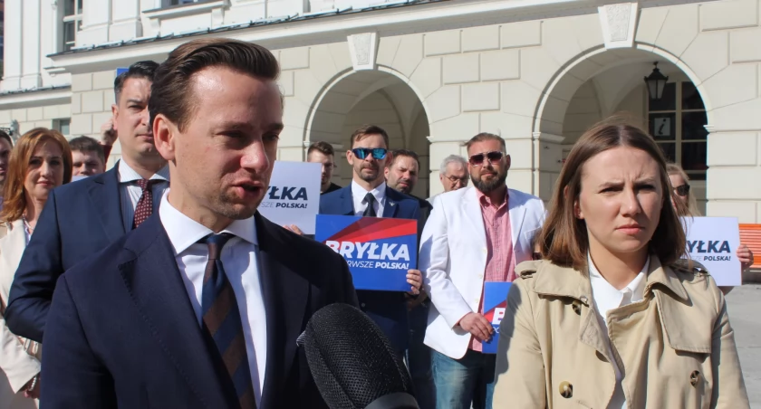 Krzysztof Bosak  i Sławomir Mentzen w Kaliszu