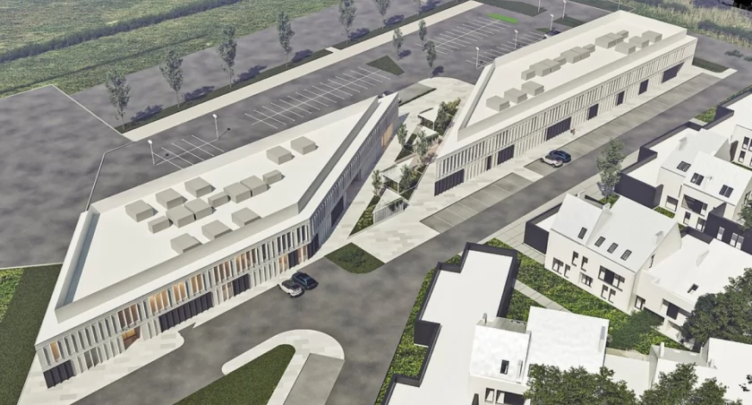 Nowy kompleks handlowo biurowy pod Kaliszem