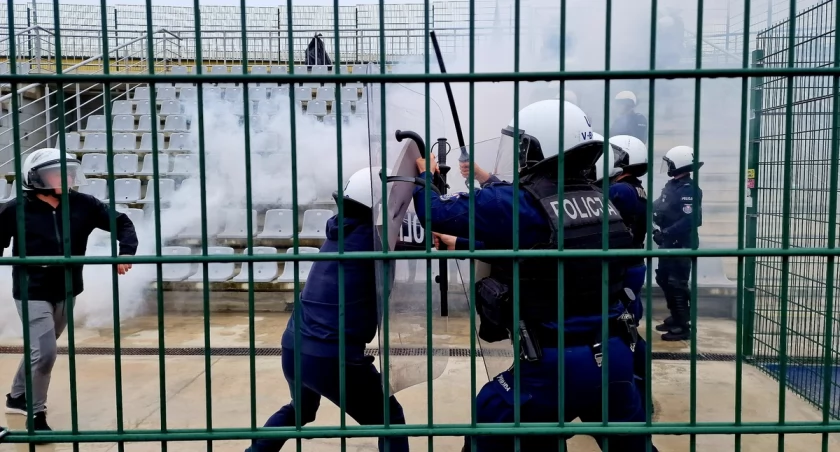 Ćwiczyli na wypadek zadymy