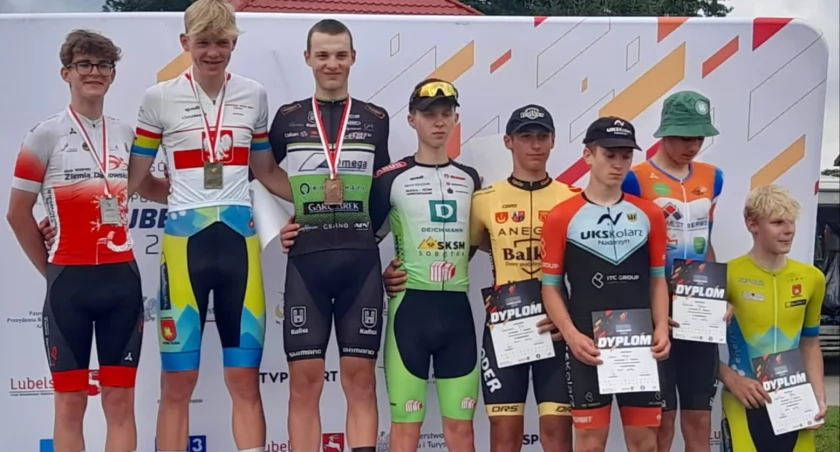 Kolarz KTK Kalisz na podium Ogólnopolskiej Olimpiady Młodzieży