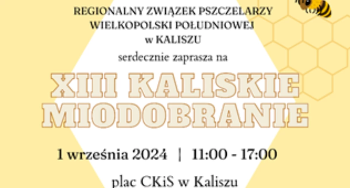 XIII Kaliskie Miodobranie – Święto Miodu i Tradycji w Kaliszu