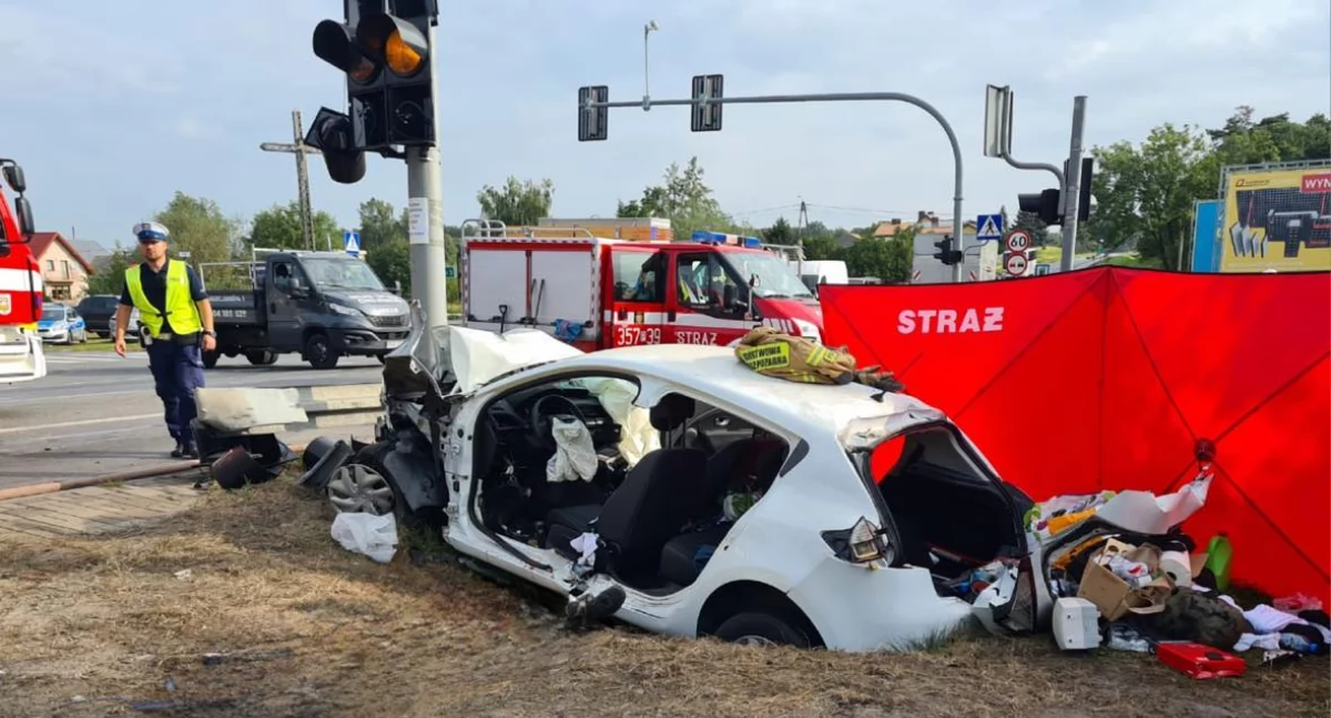 Wypadek w Skarszewie. Nie żyje młody mężczyzna