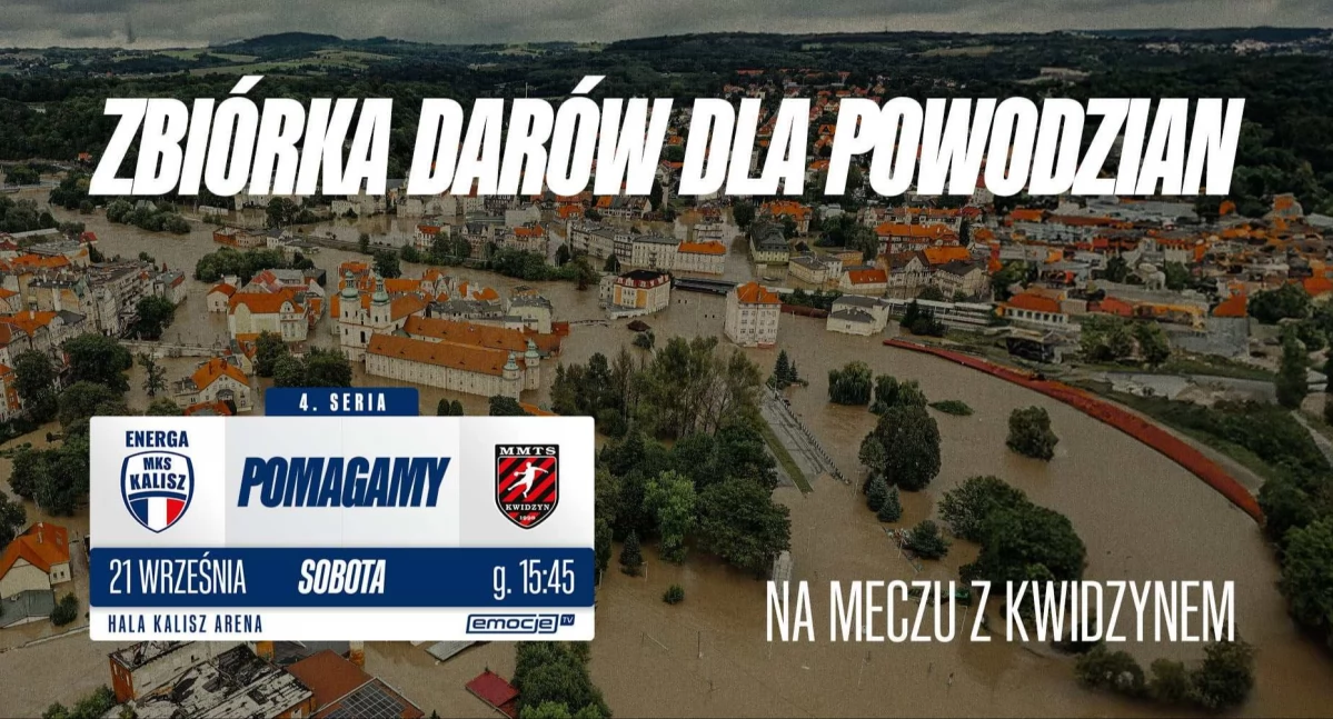 Pomoc dla powodzian w Arenie Kalisz