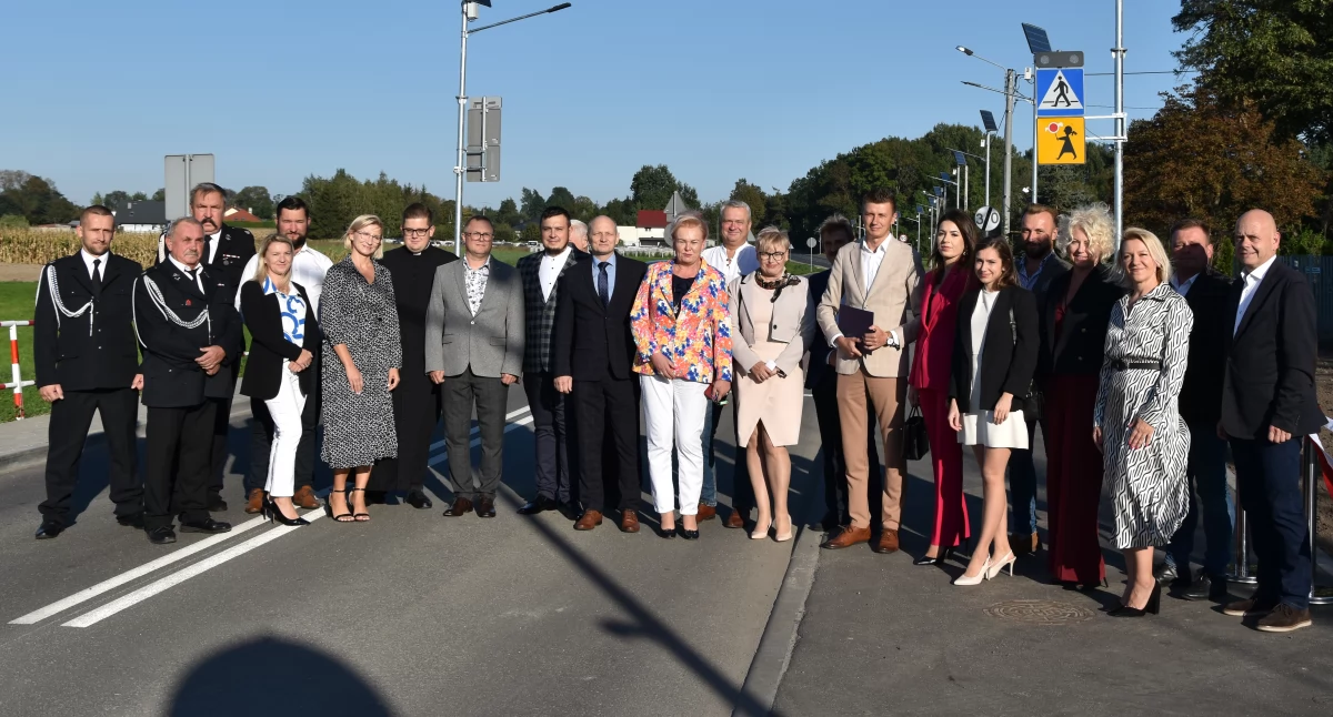 Droga w Stobnie po przebudowie