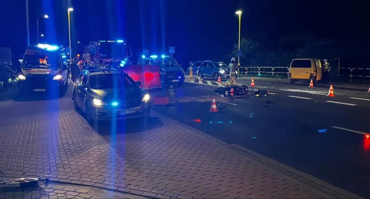 Nie  żyje motocyklista ranny w wypadku na ul. Wrocławskiej