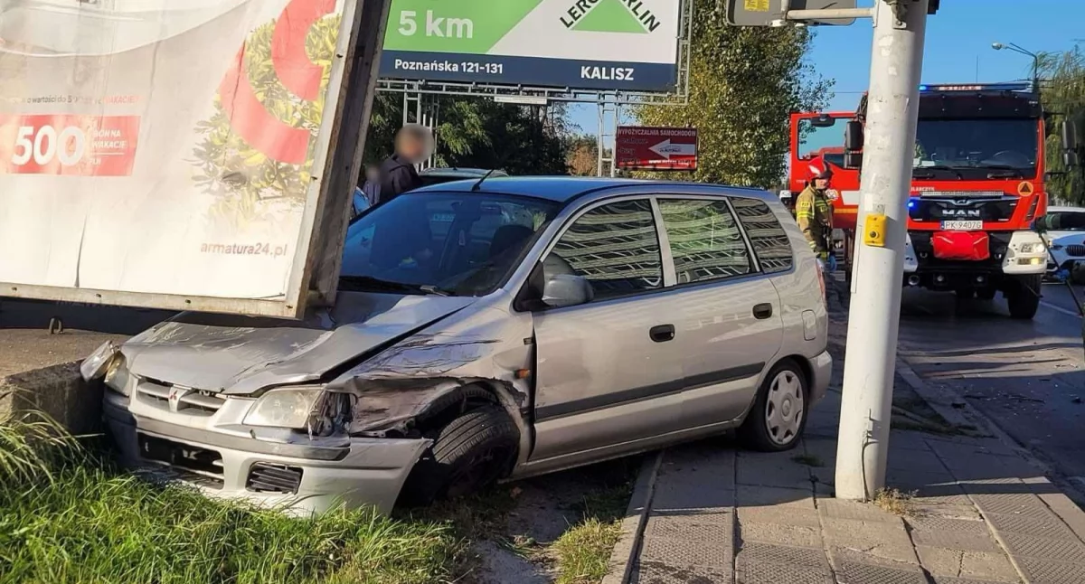 Groźnie wyglądająca kolizja na ul. Częstochowskiej