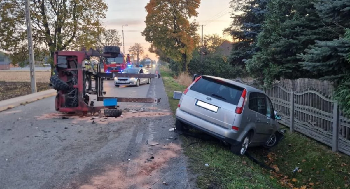 Wypadek w Blizanówku: nie żyje jedna z poszkodowanych osób 