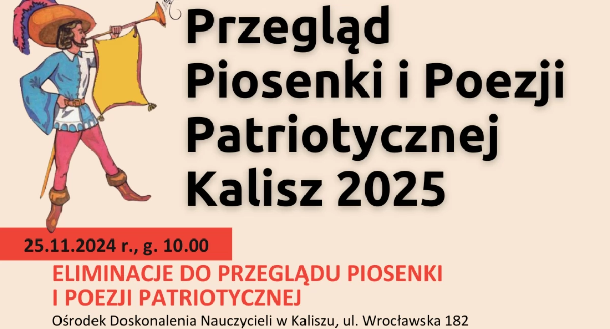 Eliminacje do Przeglądu Piosenki i Poezji Patriotycznej Kalisz 2025