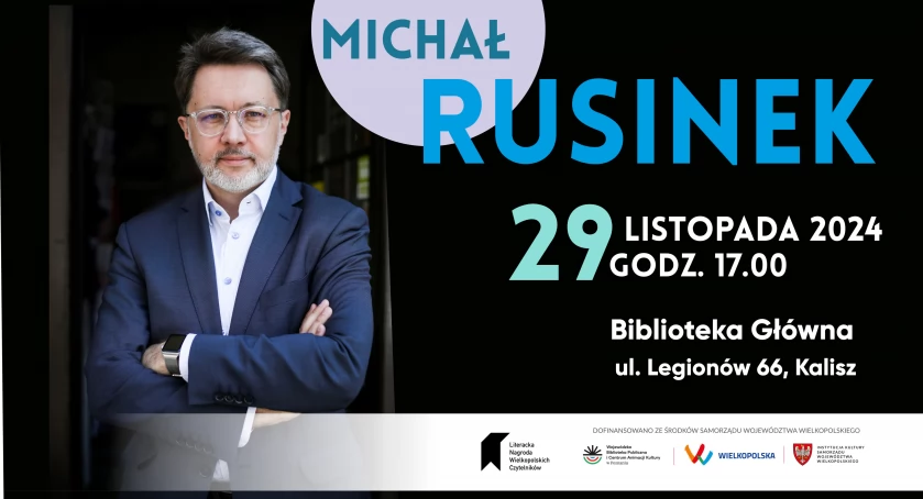 Michał Rusinek w kaliskiej Bibliotece.