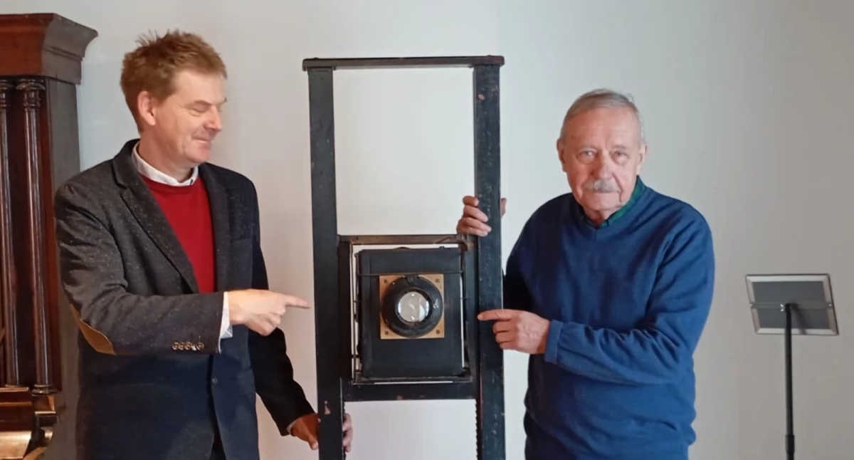 Aparat fotograficzny z lat 20. XX wieku wzbogacił zbiory Muzeum w Opatówku