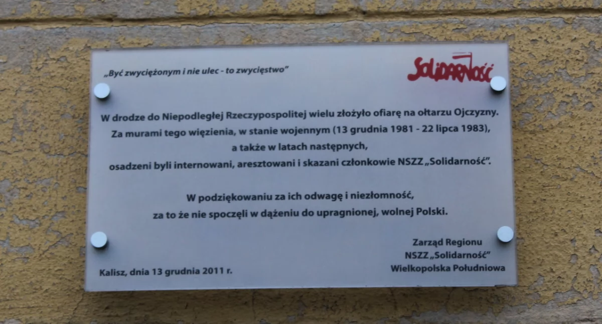 NSZZ Solidarność upamiętni rocznicę wprowadzenia stanu wojennego