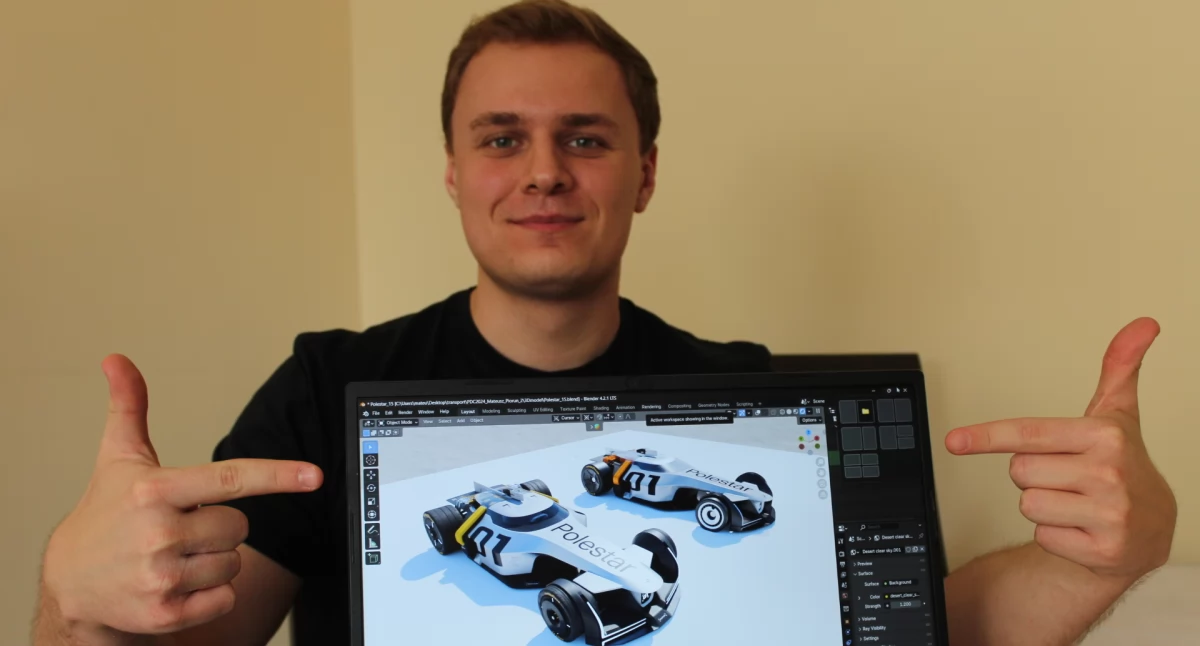 Student z Kalisza pokonał elitę światowych projektantów!