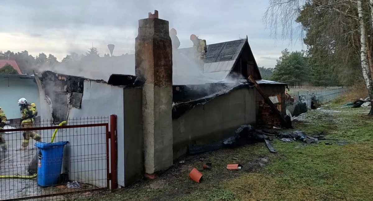 Wybuch butli z gazem w gminie Opatówek