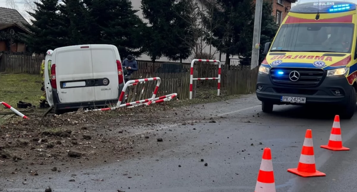 Zasnął za kierownicą