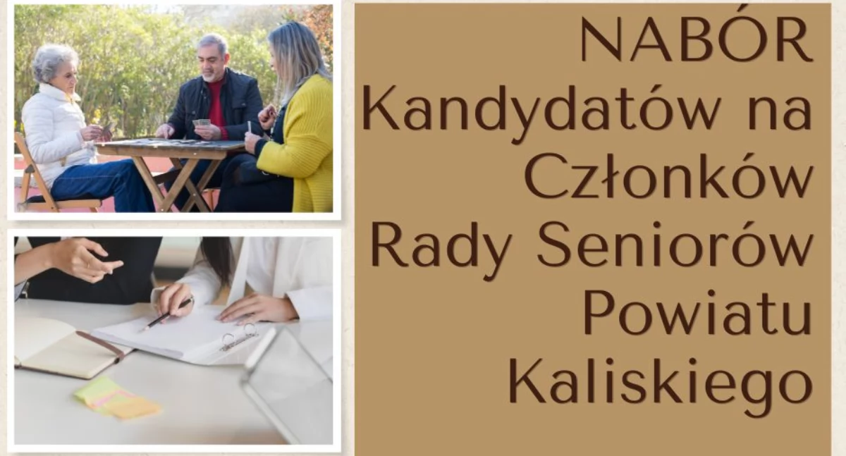 Rozpoczął się nabór kandydatów do Rady Seniorów Powiatu Kaliskiego 