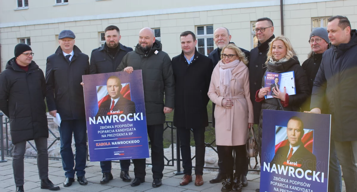 Zbierają podpisy i pieniądze dla Karola Nawrockiego