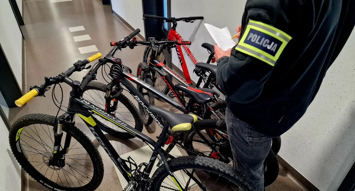 Schwytano złodzieja rowerów w Kaliszu. Właściciele odzyskają swoje jednoślady