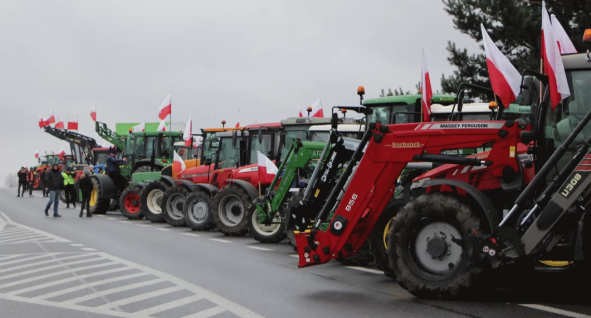 Kolejny protest rolników w powiecie