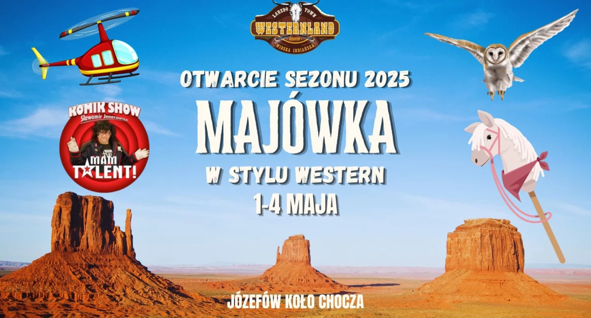 Westernland otwiera sezon 2025! Majówka w stylu Dzikiego Zachodu oraz zawody hobby horse