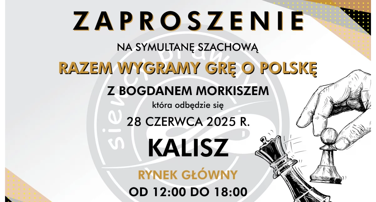 Symultana szachowa na Głównym Rynku