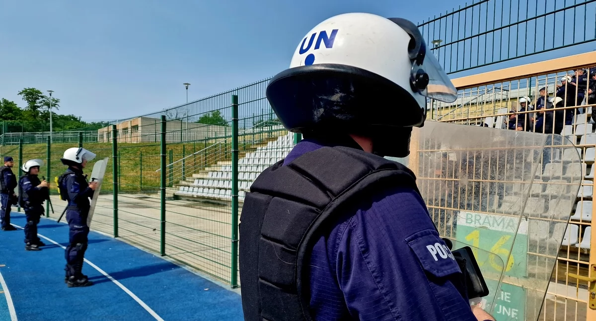 Policjanci ćwiczyli na wypadek zadymy