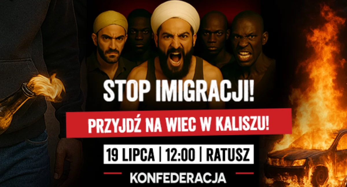 NIE dla migracji! Wiec Konfederacji w Kaliszu