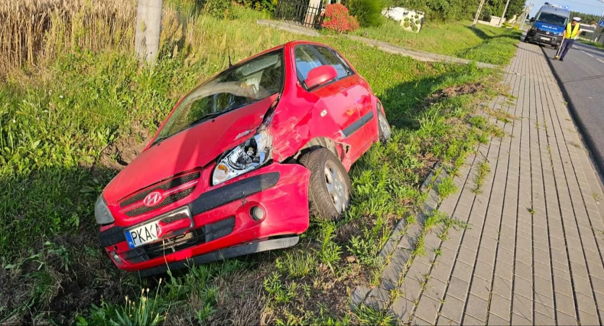 Wsiadł za kierownicę pijany, zakończył jazdę w rowie