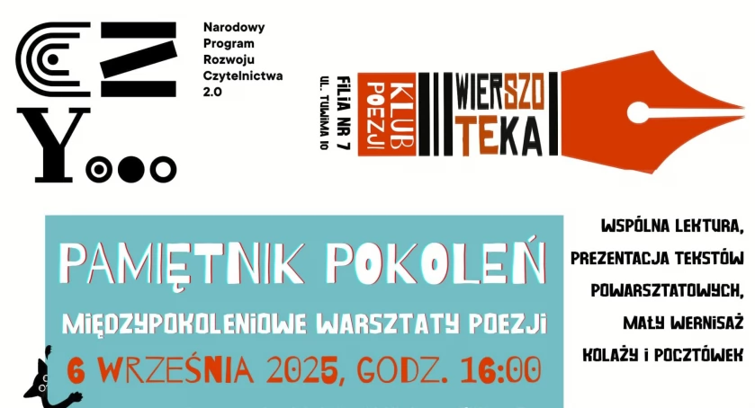 Pamiętnik Pokoleń - warsztaty poetyckie.