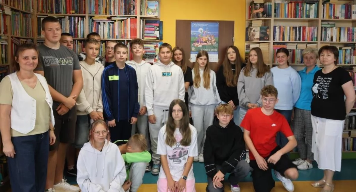 Cd. Narodowego  Czytania w blizanowskiej bibliotece 