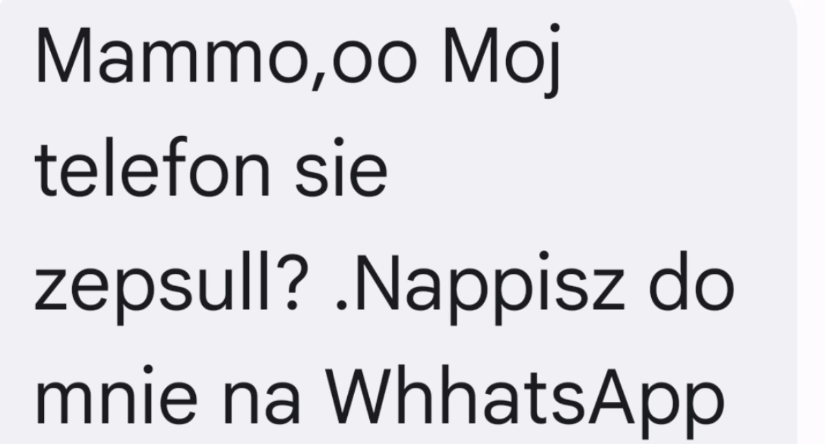 Następny przykład oszustwa na telefon 