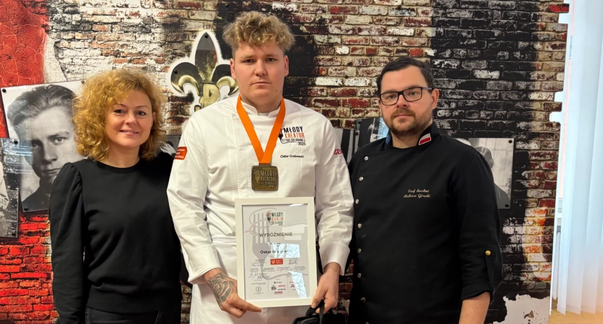 Uczeń kaliskiego Gastronomika w czołówce najlepszych młodych kucharzy w Polsce!