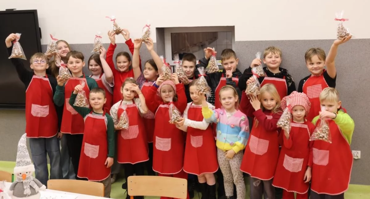Piernikowe choinki z blizanowskeij biblioteki