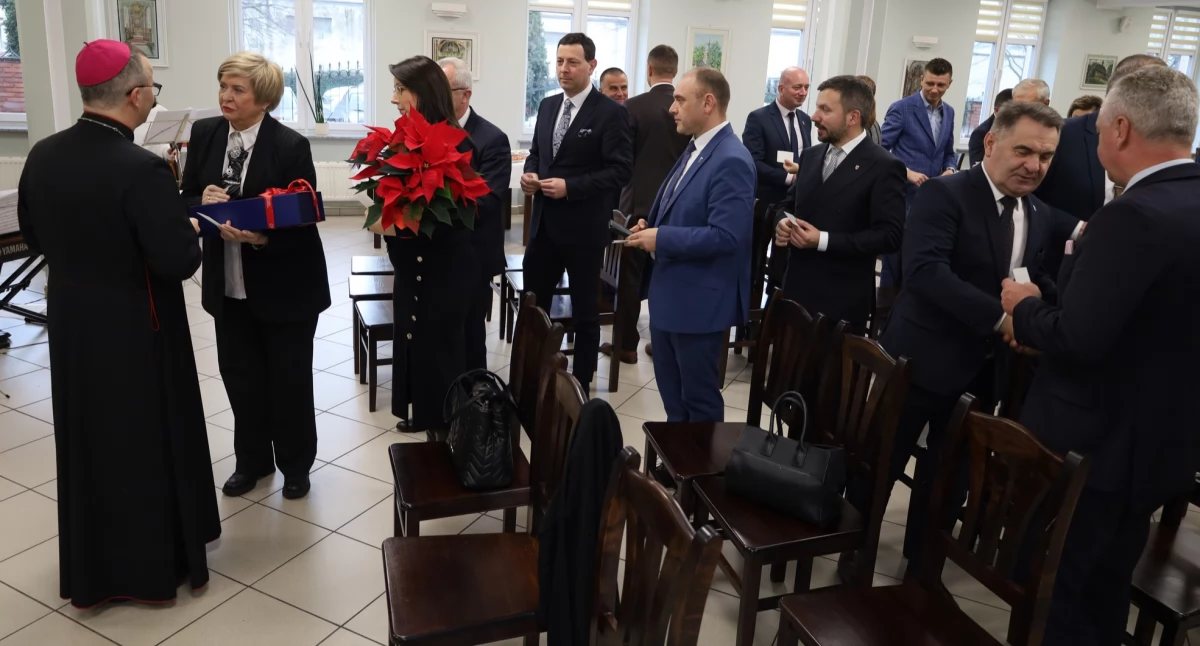 Spotkanie biskupa kaliskiego z samorządowcami