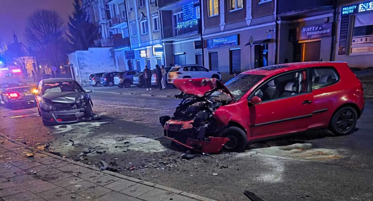 Niespokojny Sylwester w Kaliszu. Wypadek, pożary i urazy od petard