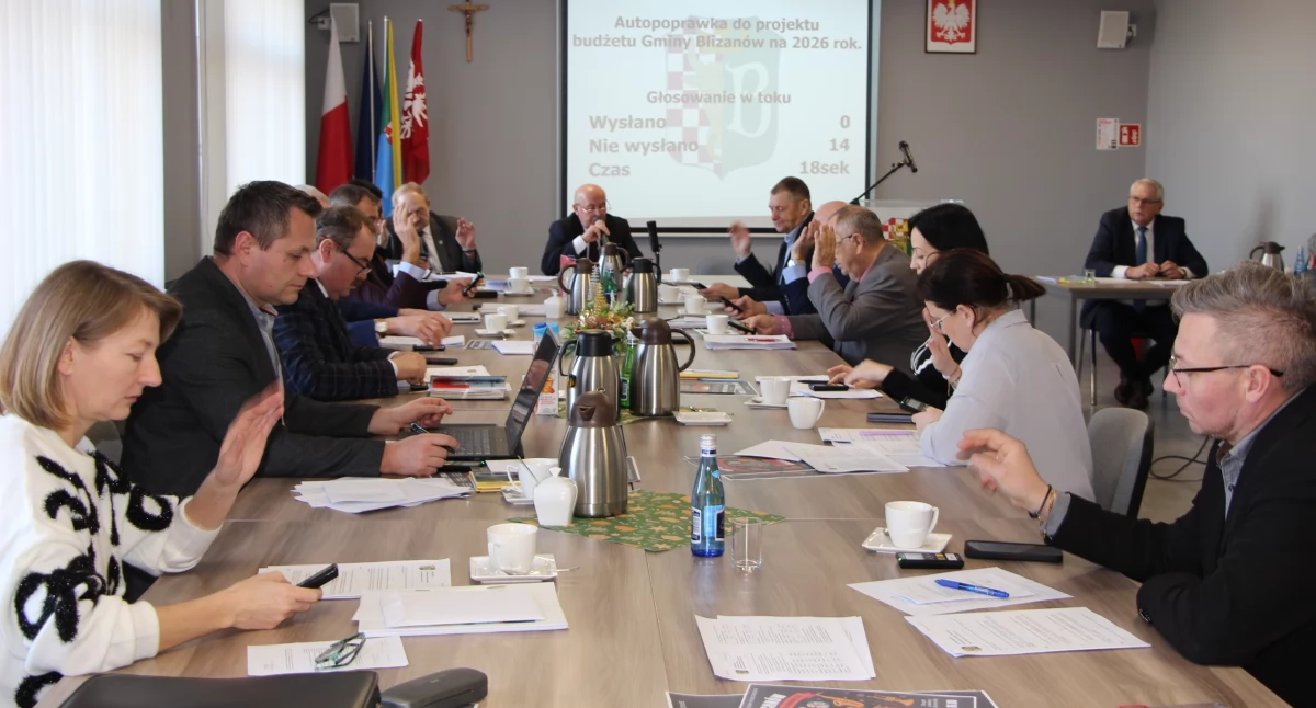 Uchwalono budżet Gminy Blizanów na 2026r. 