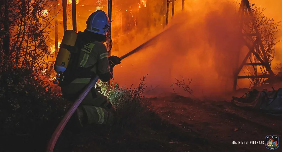 Pożar w Takomyślach. Jedna osoba poszkodowana 